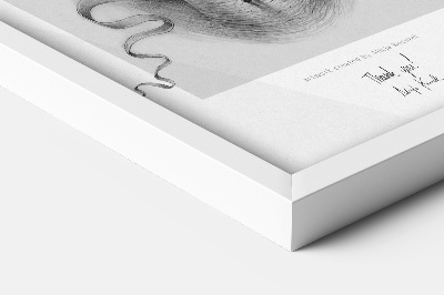 Cadre photo blanc pour le mur 60x80 cm