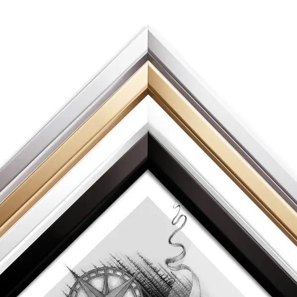 Cadre photo blanc pour le mur 60x80 cm