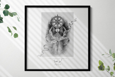 Cadre d'affiche noir 50x50