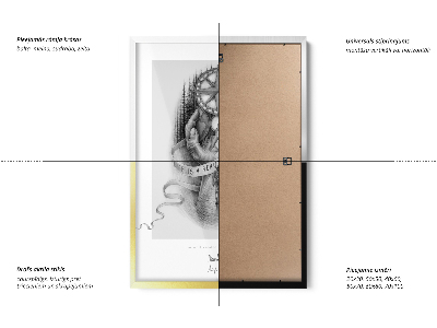 Cadre d'affiche noir 50x50