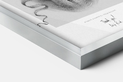 Cadre photo mural argenté 60x80 cm