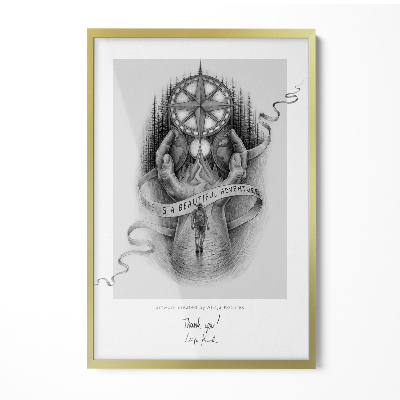 Cadre photo doré 20x30