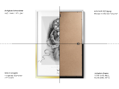 Cadre photo doré 20x30