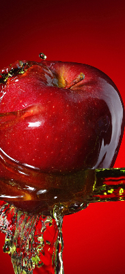 Store intérieur Pomme rouge dans l'eau