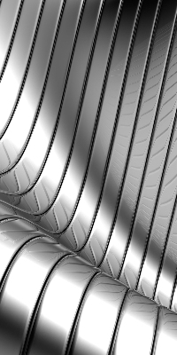 Store enrouleur Abstraction métallique