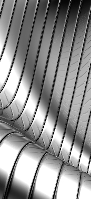 Store enrouleur Abstraction métallique