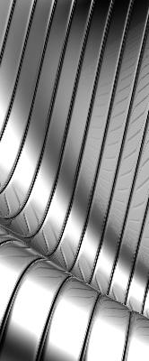 Store enrouleur Abstraction métallique