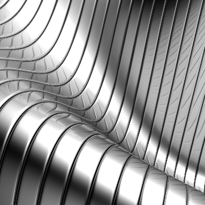 Store enrouleur Abstraction métallique