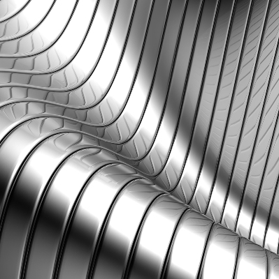 Store enrouleur Abstraction métallique