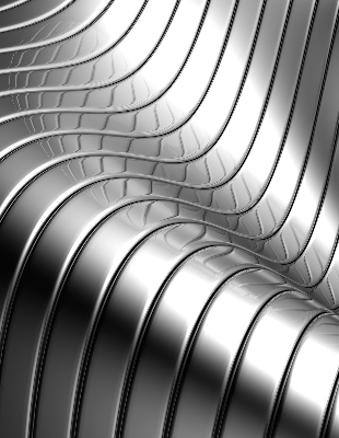 Store enrouleur Abstraction métallique
