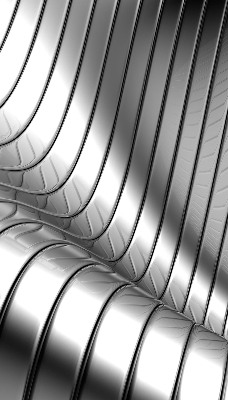 Store enrouleur Abstraction métallique