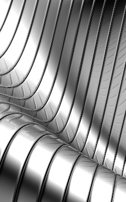 Store enrouleur Abstraction métallique