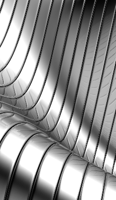 Store enrouleur Abstraction métallique