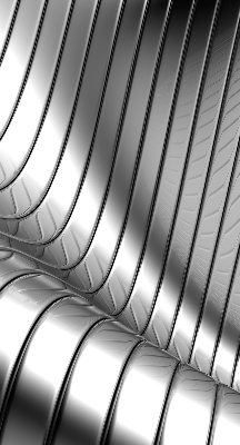Store enrouleur Abstraction métallique
