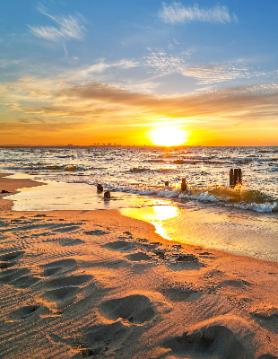 Store intérieur Coucher de soleil