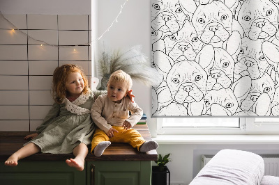 Store intérieur Chiens dessinés