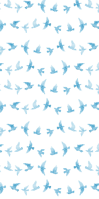 Store intérieur Oiseaux bleus