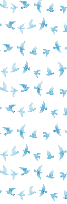 Store intérieur Oiseaux bleus