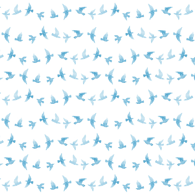 Store intérieur Oiseaux bleus