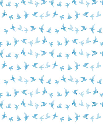 Store intérieur Oiseaux bleus