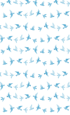 Store intérieur Oiseaux bleus