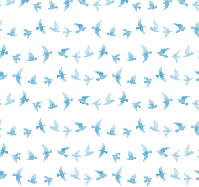 Store intérieur Oiseaux bleus