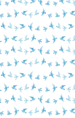 Store intérieur Oiseaux bleus