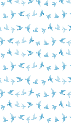 Store intérieur Oiseaux bleus