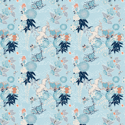Store enrouleur Nature bleue