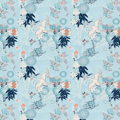 Store enrouleur Nature bleue