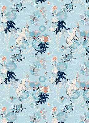Store enrouleur Nature bleue
