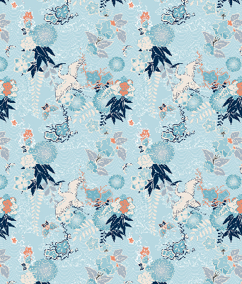 Store enrouleur Nature bleue