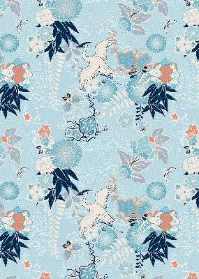 Store enrouleur Nature bleue