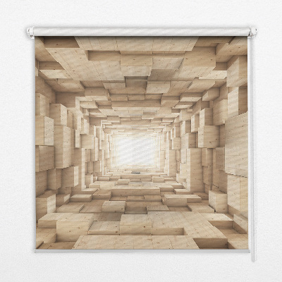 Store intérieur Trou en bois 3d