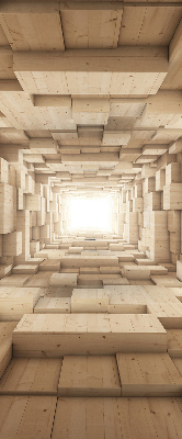 Store intérieur Trou en bois 3d