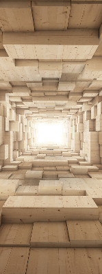 Store intérieur Trou en bois 3d
