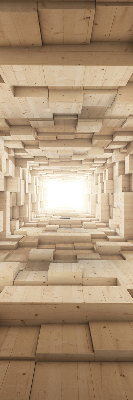 Store intérieur Trou en bois 3d