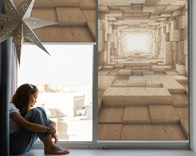 Store intérieur Trou en bois 3d