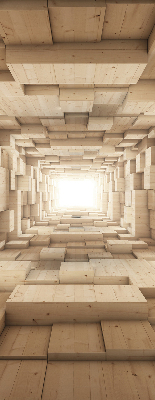 Store intérieur Trou en bois 3d