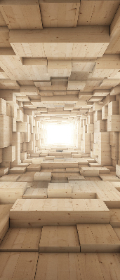 Store intérieur Trou en bois 3d