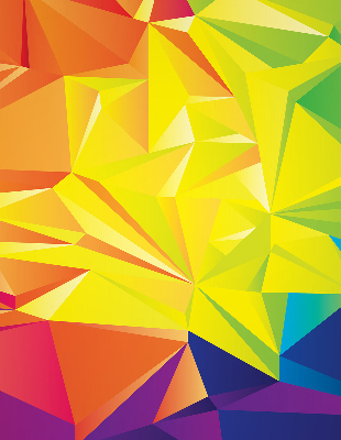 Store enrouleur Motif d'origami coloré