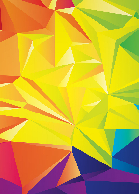 Store enrouleur Motif d'origami coloré