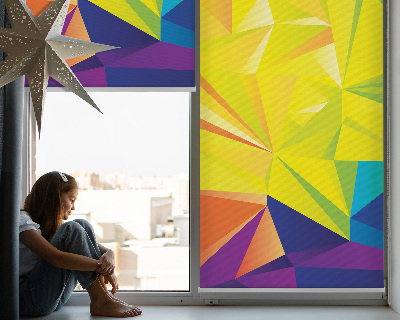Store enrouleur Motif d'origami coloré