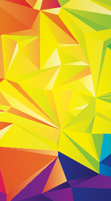 Store enrouleur Motif d'origami coloré