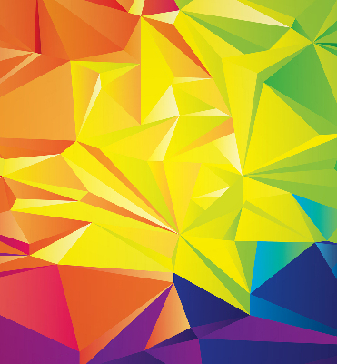 Store enrouleur Motif d'origami coloré