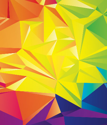 Store enrouleur Motif d'origami coloré