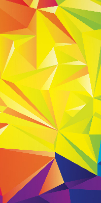 Store enrouleur Motif d'origami coloré