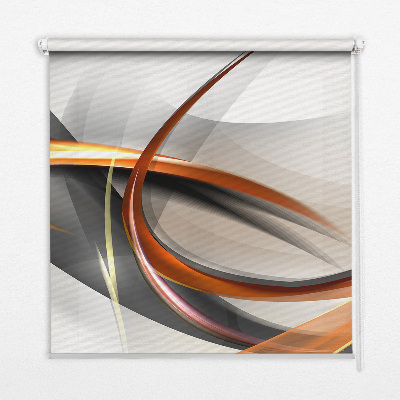 Store intérieur Motif de ligne orange
