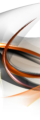 Store intérieur Motif de ligne orange