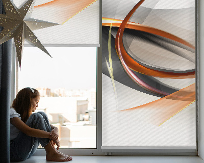 Store intérieur Motif de ligne orange
